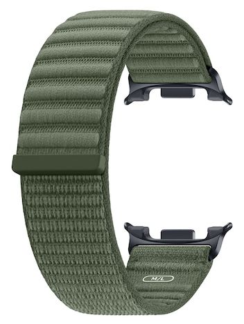 Armband M/L 52 mm Samsung Galaxy Watch9 (Watch8)  Fabric Band (Olive) 