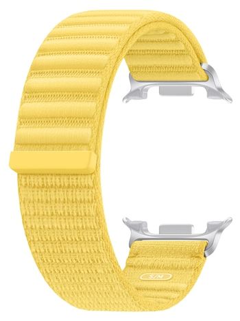 Armband S/M 52 mm Samsung Galaxy Watch9 (Watch8)  Fabric Band (Gelb) 