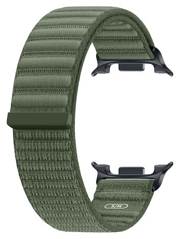 Armband S/M 52 mm Samsung Galaxy Watch9 (Watch8)  Fabric Band (Olive) 