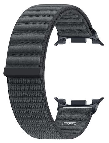 Armband S/M 52 mm Samsung Galaxy Watch9 (Watch8)  Fabric Band (Schwarz) 