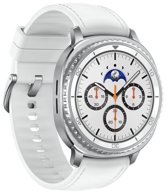 Digital 46 mm Smartwatch Rund IP68 30 h 327 ppi 4G  Galaxy Watch8 Classic (Silber) 