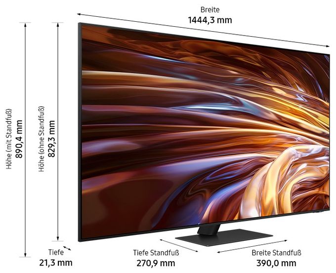 NeoQLED 165,1 cm (65 Zoll) Fernseher 4K Ultra HD VESA 400 x 300 mm GQ65QN95DAT 
