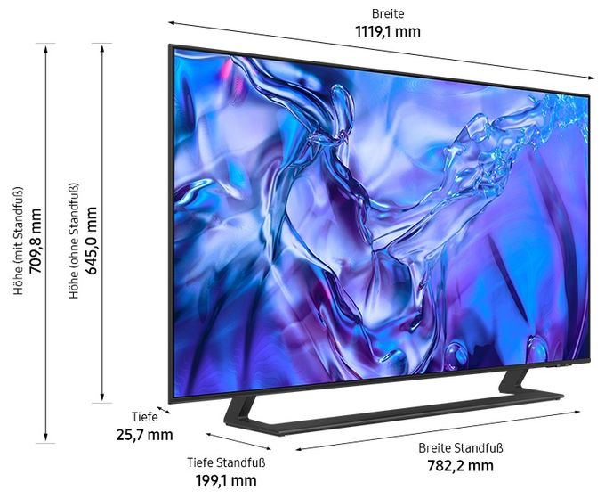 LED 127 cm (50 Zoll) Fernseher 4K Ultra HD VESA 200 x 200 mm  GU50DU8579U (Titan) 