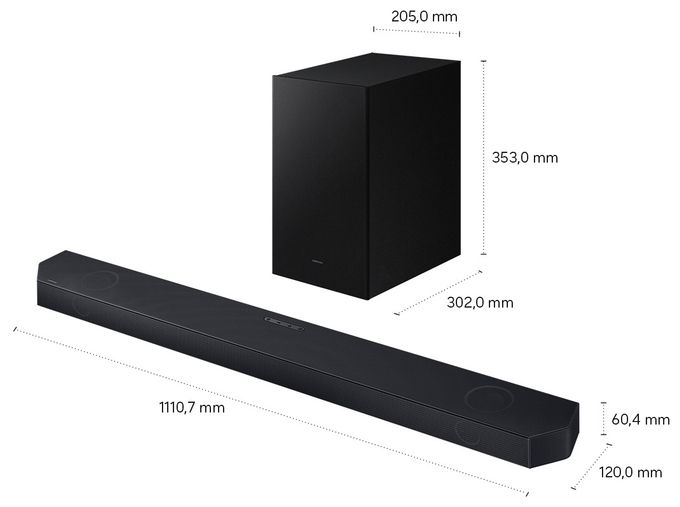 Soundbar 3.1.2 Kanäle  HW-Q610GH/ZG (Schwarz, Titan) 