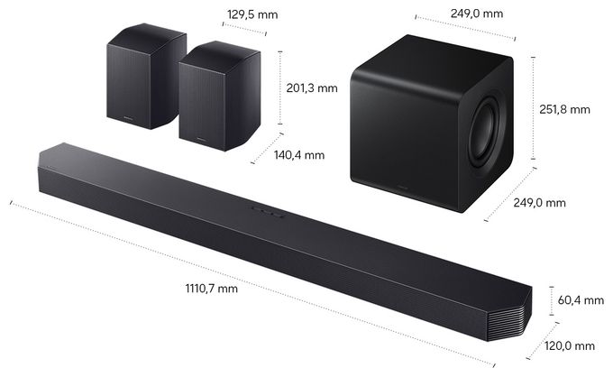 Soundbar 9.1.4 Kanäle  HW-Q935GH/ZG (Schwarz, Titan) 