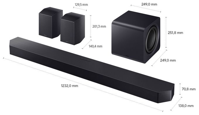 Soundbar 11.1.4 Kanäle  HW-Q995GH/ZG (Schwarz, Titan) 