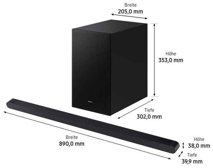 Soundbar 250 W 3.1 Kanäle  HW-S710GD/ZG (Schwarz, Titan) 