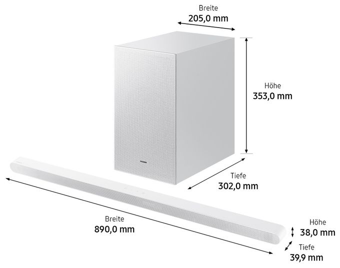 Soundbar 250 W 3.1 Kanäle  HW-S711GD/ZG (Weiß) 