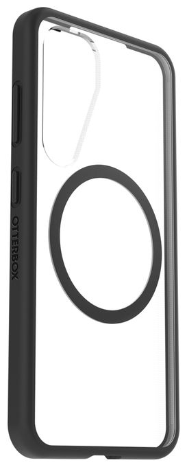 Cover für Samsung Galaxy S25 (Schwarz, Transparent) OtterBox React Magnet Case 