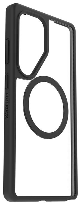Cover für Samsung Galaxy S25+ (Schwarz, Transparent) Otterbox React Magnet Case 