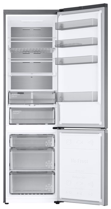 273 l / 114 l Kühl-Gefrierkombi freistehend NoFrost 87 kWh Jahr  RB38C7AGWS9 (Edelstahl) 