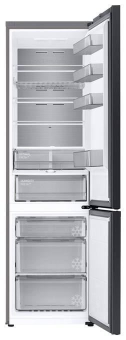 276 l / 114 l Kühl-Gefrierkombi freistehend NoFrost 108 kWh Jahr  RB38C7B5AB1 (Schwarz) 