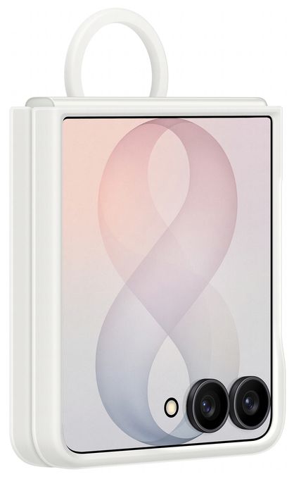 Cover für Samsung Z Flip8  Silicone Magnet Case (Weiß) 