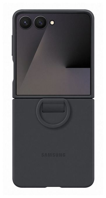 Cover für Samsung Samsung  Silicone Ring Case (Schwarz) 