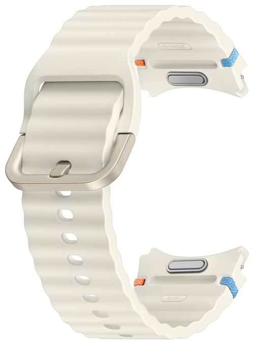 Armband S/M Samsung Galaxy Watch 7  Sport Band (Cremefarben) 
