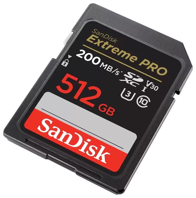 SDXC Speicherkarte 512 GB Class 3 (U3) Klasse 10 Extreme Pro 