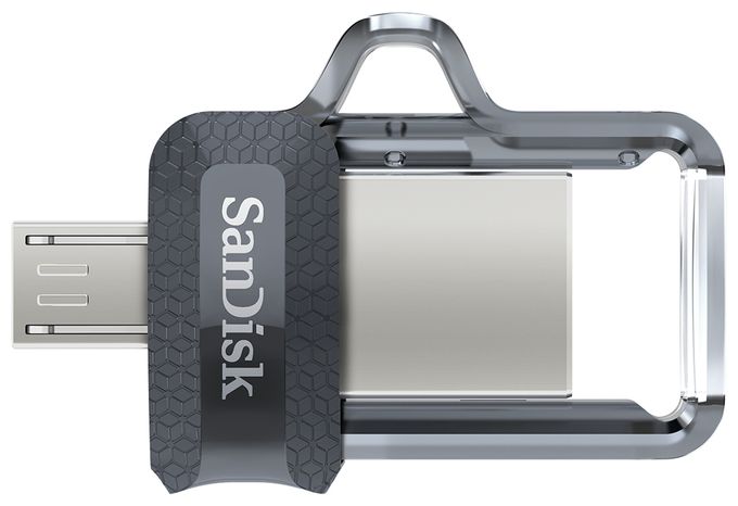 USB Type-A / Micro-USB Stick 256 GB (Schwarz, Silber, Transparent) Ultra Dual Drive m3.0 