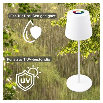 LED Warmweiß DC RGB Tischleuchte mit Touchsteuerung 