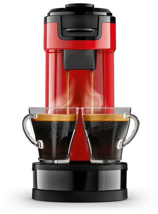 Kaffeepad, Gemahlener Kaffee Maschine  HD6592/84 Senseo Switch (Schwarz, Rot) 