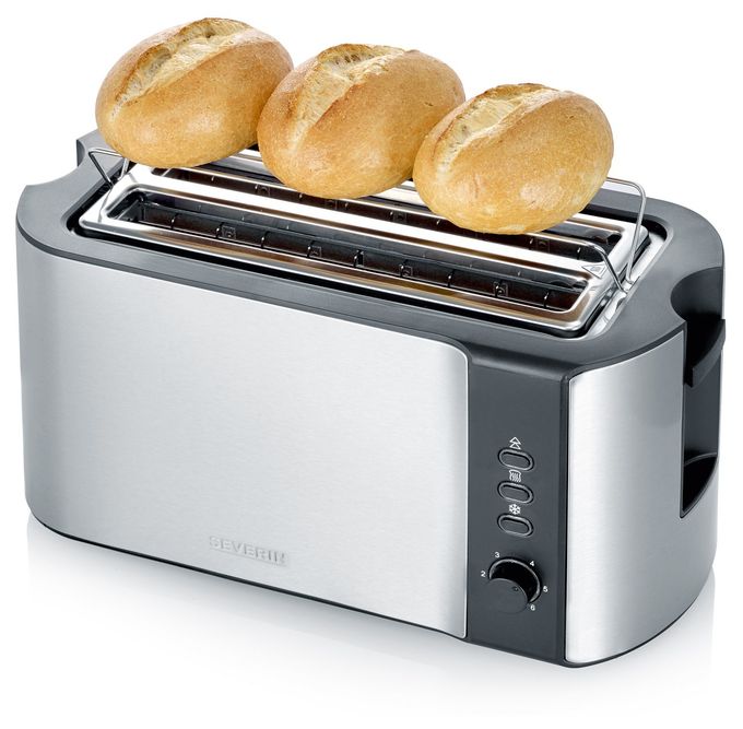 Toaster 1400 W 2 Scheibe(n)  AT2590 (Schwarz, Silber) 