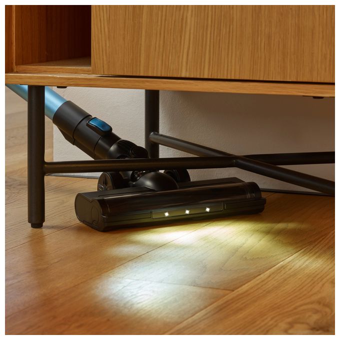 Handstaubsauger Beutellos bis 45 min Laufzeit 21,6 V HEPA (Schwarz, Blau, Silber) HV7151 