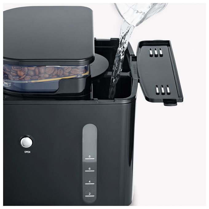 8 Tassen Thermo Filterkaffeemaschine  KA4814 (Schwarz, Edelstahl) 