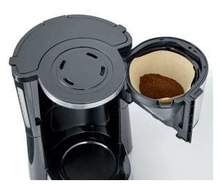 10 Tassen Filterkaffeemaschine  KA4825 (Schwarz, Edelstahl) 
