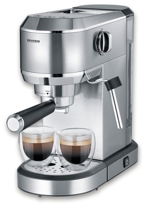 Siebträger Kaffeemaschine 20 bar 1350 W (Schwarz, Gebürsteter Stahl, Chrom) KA5997 Newspresa 