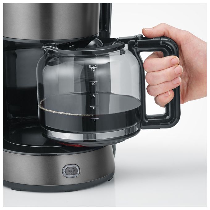 Filterkaffeemaschine 1,2 l  KA9340 (Schwarz, Edelstahl) 