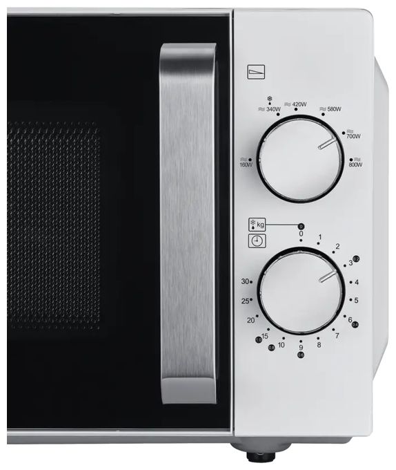 Freistehende Mikrowelle 800 W 6 Stufen  MW7765 (Schwarz, Silber) 