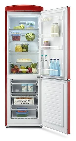 225 l / 90 l Kühl-Gefrierkombi freistehend NoFrost 240 kWh Jahr  RKG8997 (Rot) 