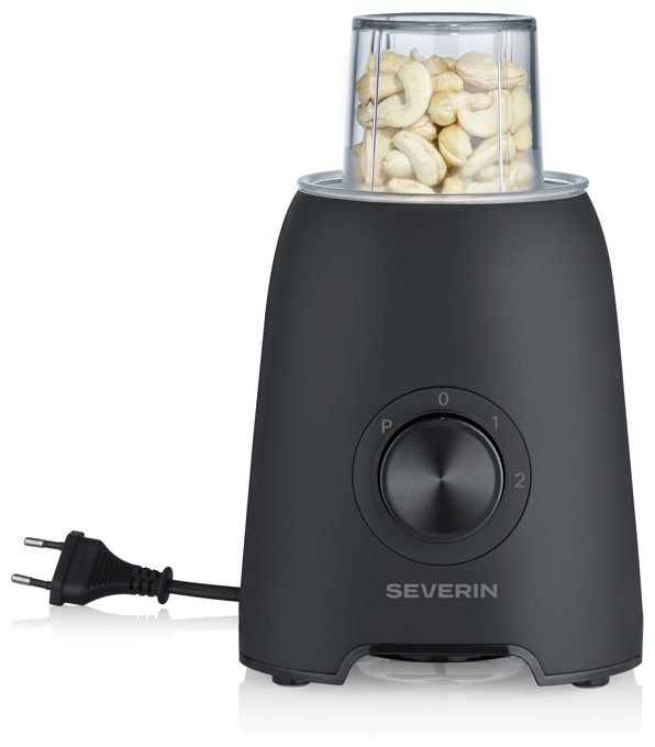 1,5 l Standmixer 2 Geschwindigkeiten 600 W (Schwarz, Transparent) SM3724 