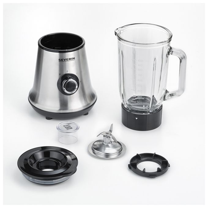 1 l Standmixer 2 Geschwindigkeiten 500 W  SM3734 (Schwarz, Edelstahl) 