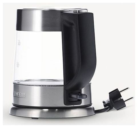 1,0 l Wasserkocher 2200 W (Schwarz, Edelstahl, Transparent) WK3468 