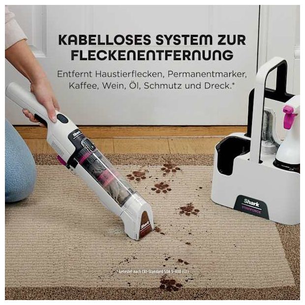 Handstaubsauger Beutellos (Schwarz, Pink, Weiß) HX100EUT StainForce 