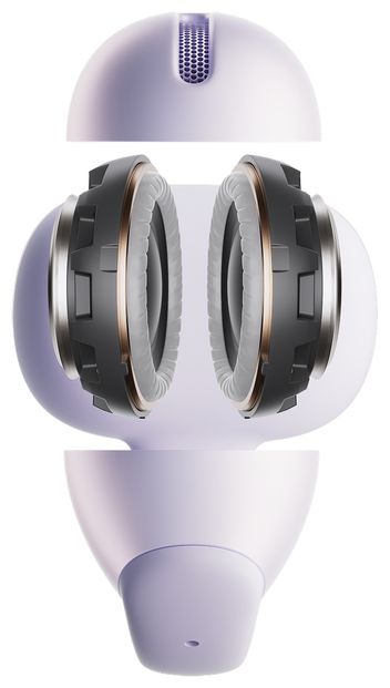 In-Ear Bluetooth Kopfhörer kabellos 9 h Laufzeit IP55  OpenDots Air (Violett) 