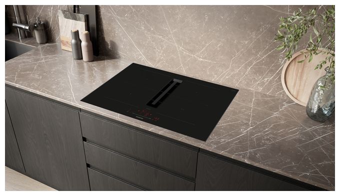 70 cm Induktionskochfeld 4 Kochzonen mit integriertem Dunstabzug iQ500 ED777HQ26E autarkes 