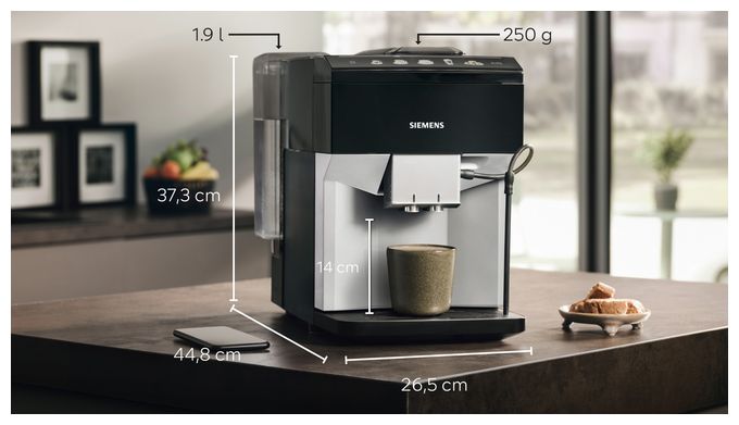 Kaffeevollautomat 15 bar 1,9 l 270 g  EQ500 TP515D01 (Schwarz, Silber) 