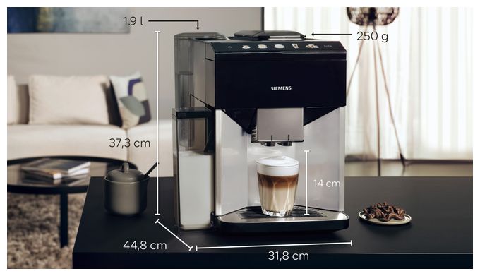 Kaffeevollautomat 15 bar 1,9 l 270 g AutoClean  EQ500 TQ513D01 (Schwarz, Silber) 