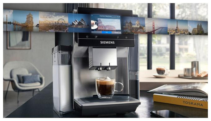 Kaffeevollautomat 19 bar 2,4 l 320 g AutoClean  EQ700 TQ717D03 (Schwarz, Edelstahl) 