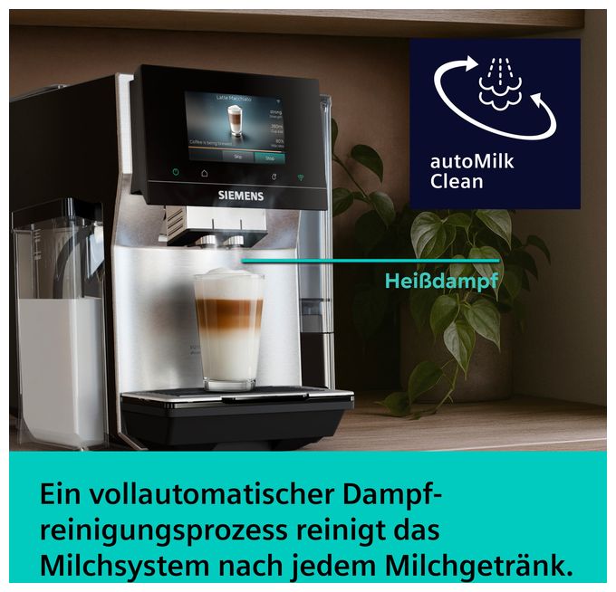 Kaffeevollautomat 19 bar 2,4 l 320 g  EQ700 TQ727D03 iAroma (Edelstahl) 