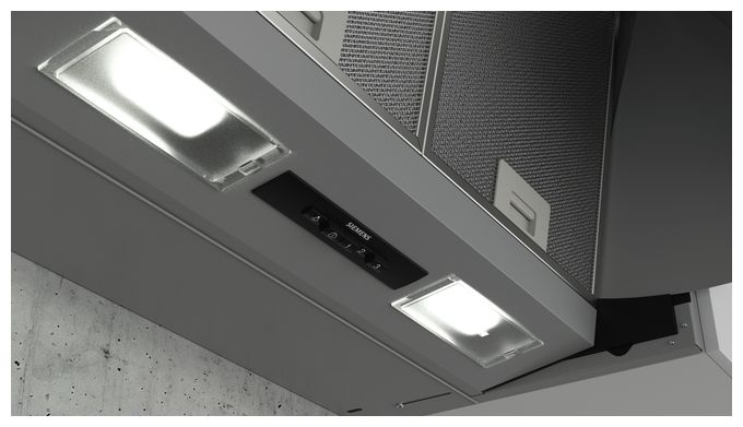 Dunstabzugshaube/Esse Einbau 60 cm (Edelstahl) iQ100 LE63MAC00 Zwischenbau 