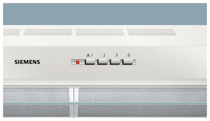 Abluft/Umluft Dunstabzugshaube/Esse Unterbau 60 cm (Weiß) iQ100 LU63LCC20 
