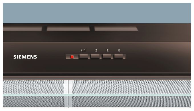 Abluft/Umluft Dunstabzugshaube/Esse Unterbau 60 cm (Braun) iQ100 LU63LCC40 