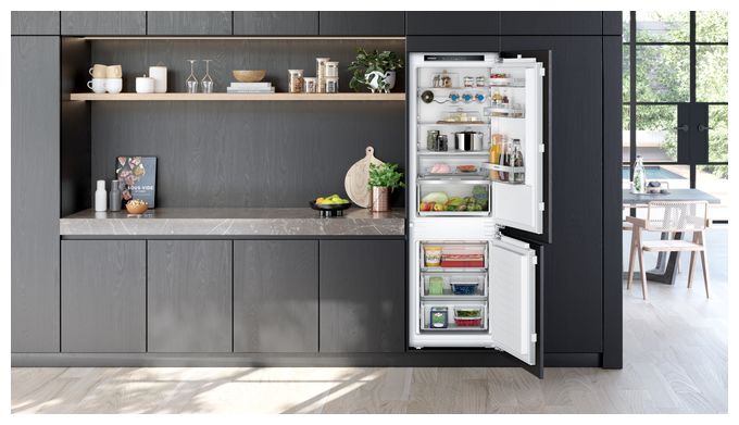 184 l Kühlteil 76 l Gefrierteil 177,5 cm Einbau Kühl-/Gefrierkombination NoFrost iQ300 KI86NVFE0 