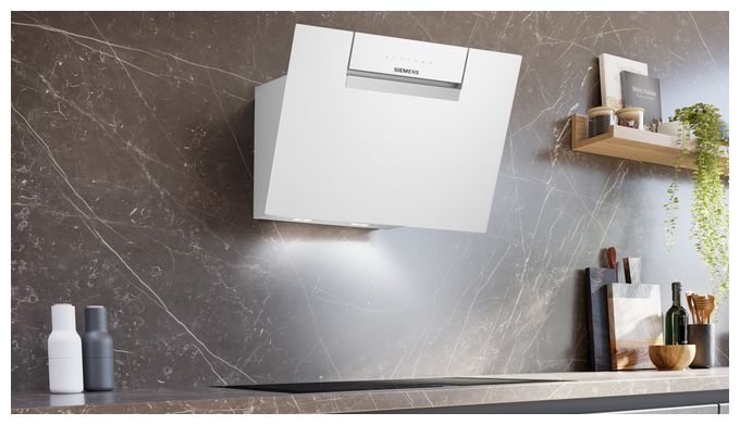 Abluft/Umluft Dunstabzugshaube/Esse Wand 60 cm (Weiß) iQ300 LC67KFN20 