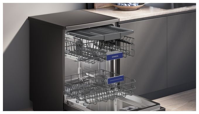 60 cm Geschirrspüler freistehend Sehr leise 14 Maßgedecke aquaStop Funktion Wärmetauscher/EfficientDry iQ300 SN23EC03ME 