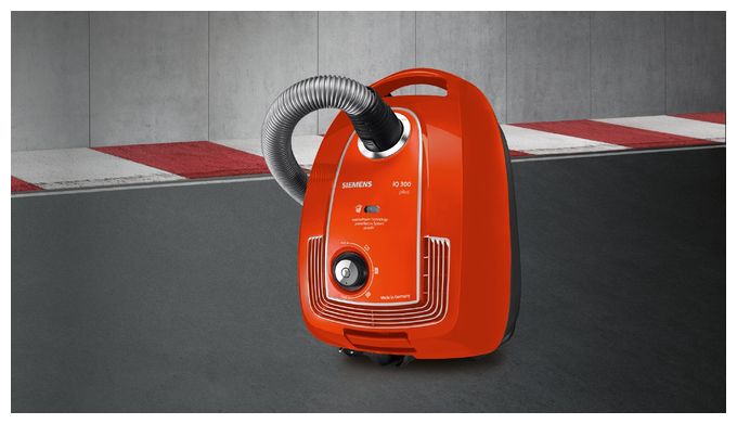 Bodenstaubsauger mit Staubbeutel 750 W Hygienefilter  iQ300 VSP3AAAA Limited Edition (Rot) 