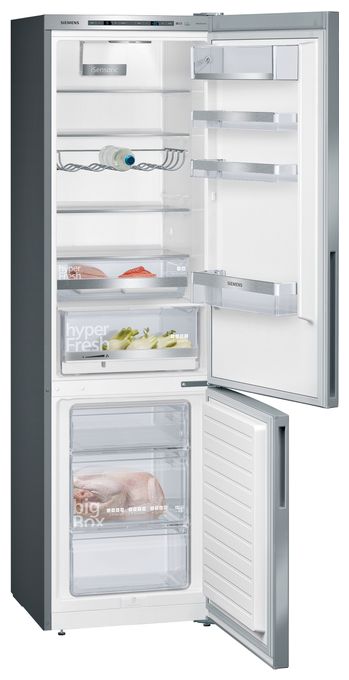 249 l / 94 l Kühl-Gefrierkombi freistehend 119 kWh Jahr  iQ500 KG39E8IBA (Edelstahl) 