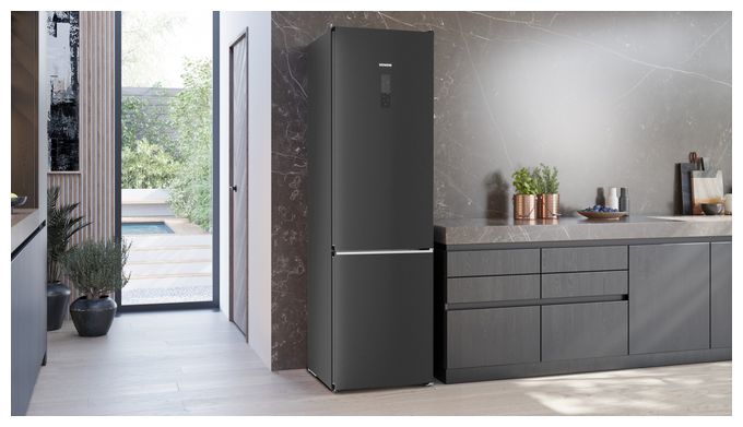 260 l / 103 l Kühl-Gefrierkombi freistehend 162 kWh Jahr  iQ500 KG39NAXCF (Edelstahl) 